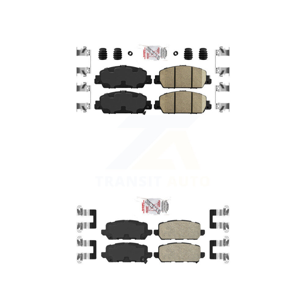 AmeriBRAKES - KNF-101147 - Front and Rear Disc Brake Pad Kits