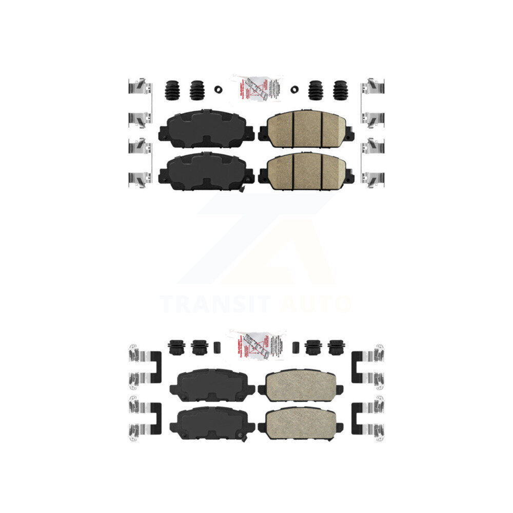 AmeriBRAKES - KNF-101148 - Front and Rear Disc Brake Pad Kits