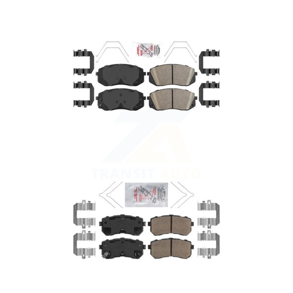 AmeriBRAKES - KNF-101155 - Front and Rear Disc Brake Pad Kits