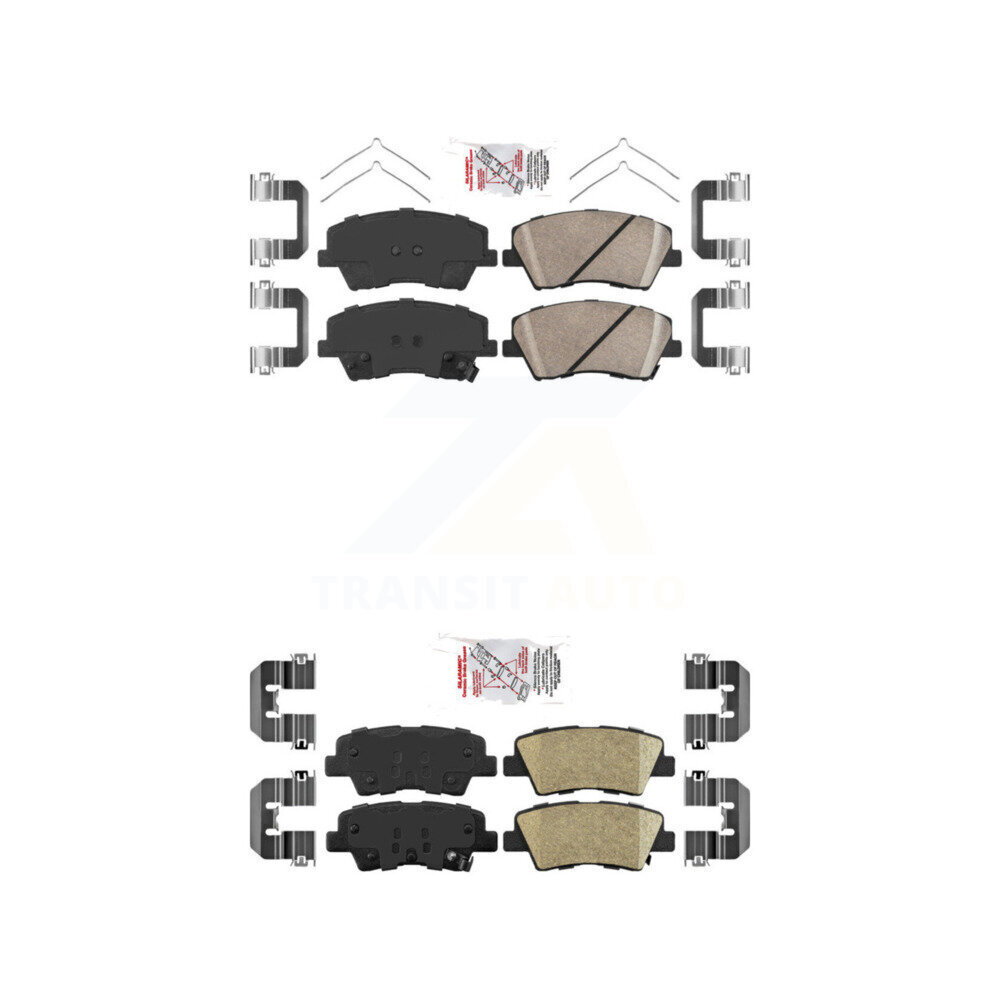 AmeriBRAKES - KNF-101161 - Front and Rear Disc Brake Pad Kits