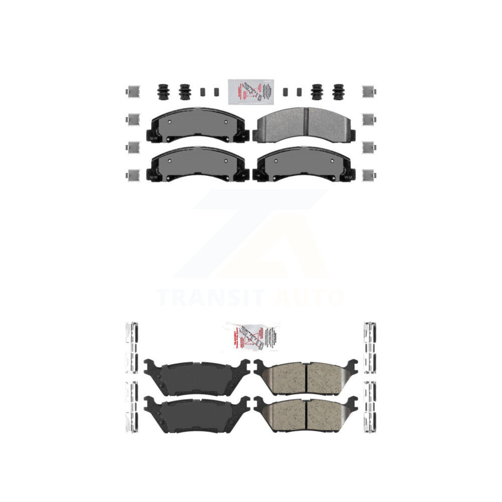 AmeriBRAKES - KNF-101167 - Front and Rear Disc Brake Pad Kits