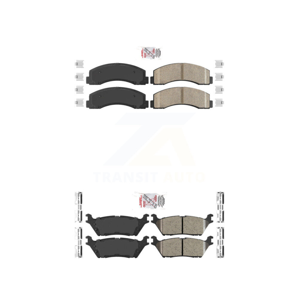 AmeriBRAKES - KNF-101169 - Front and Rear Disc Brake Pad Kits