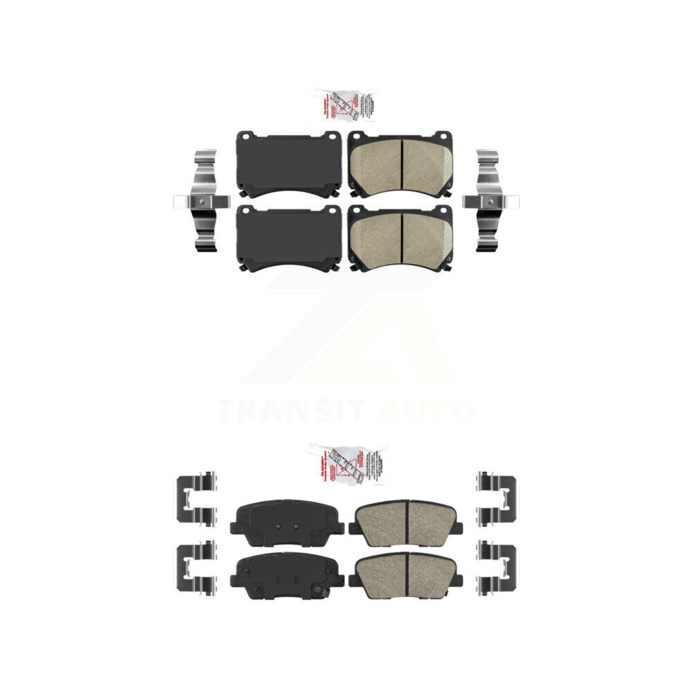 AmeriBRAKES - KNF-101191 - Front and Rear Disc Brake Pad Kits