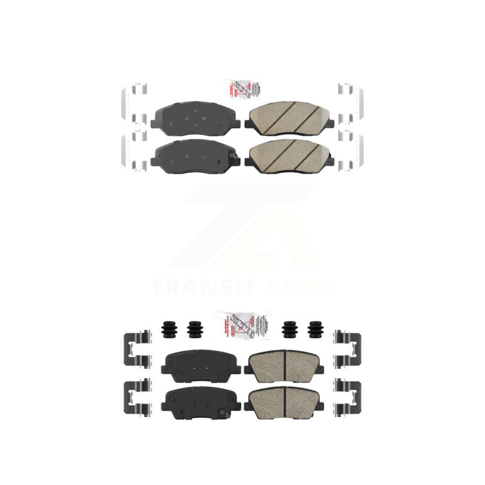 AmeriBRAKES - KNF-101194 - Front and Rear Disc Brake Pad Kits