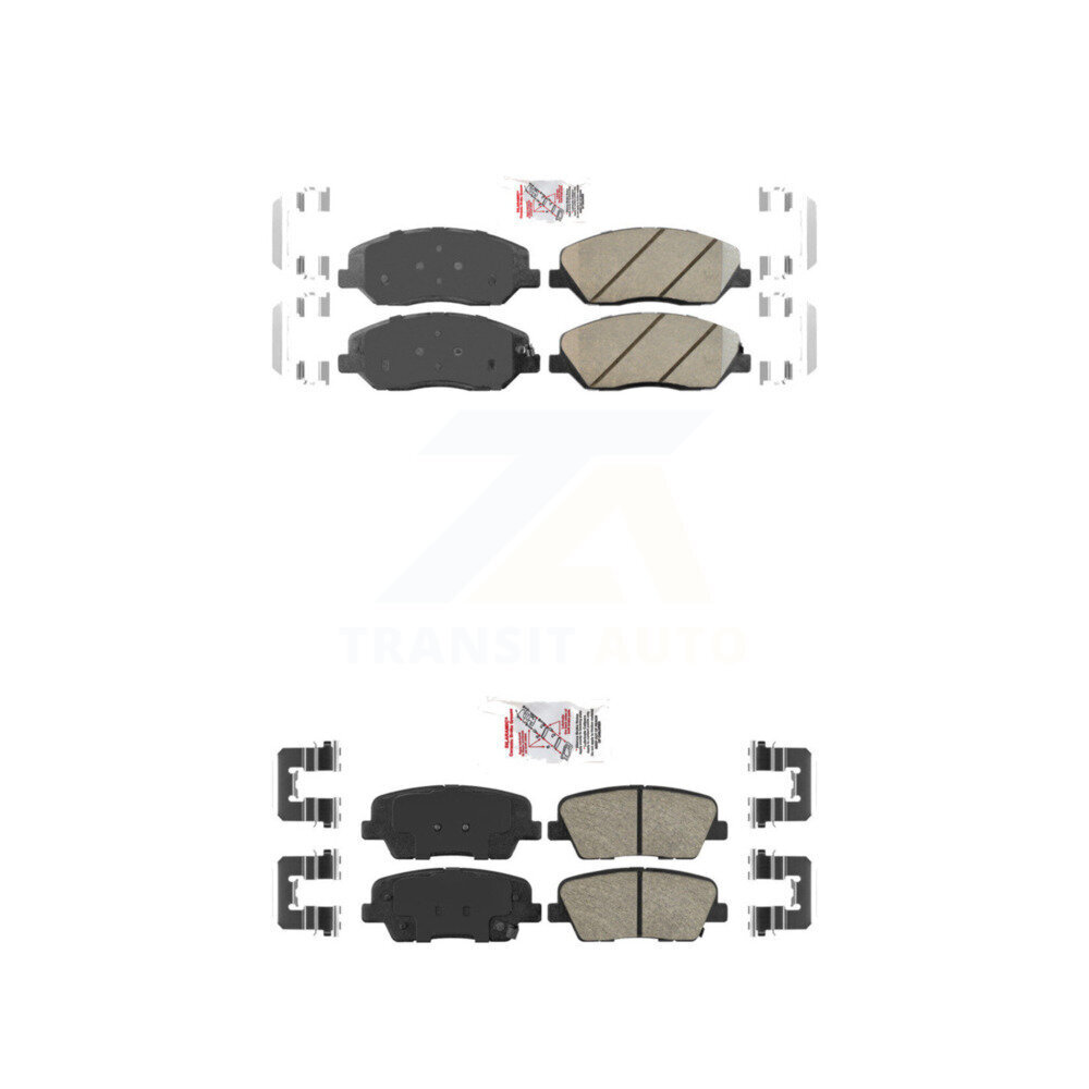 AmeriBRAKES - KNF-101195 - Front and Rear Disc Brake Pad Kits