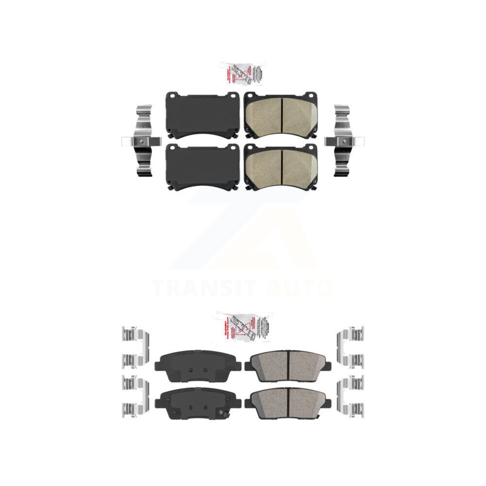 AmeriBRAKES - KNF-101196 - Front and Rear Disc Brake Pad Kits