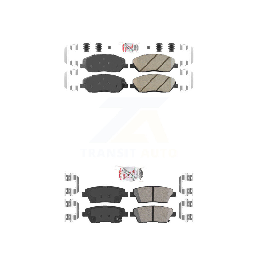 AmeriBRAKES - KNF-101197 - Front and Rear Disc Brake Pad Kits