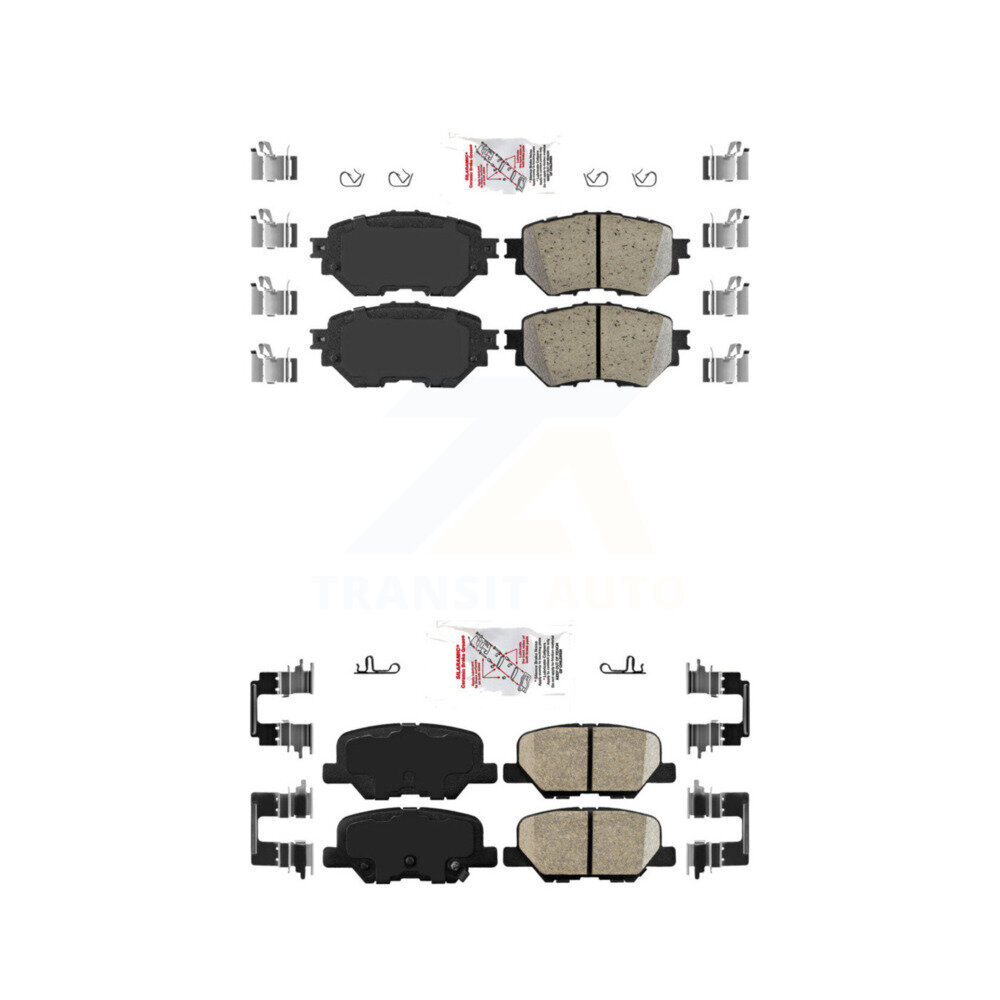 AmeriBRAKES - KNF-101206 - Front and Rear Disc Brake Pad Kits