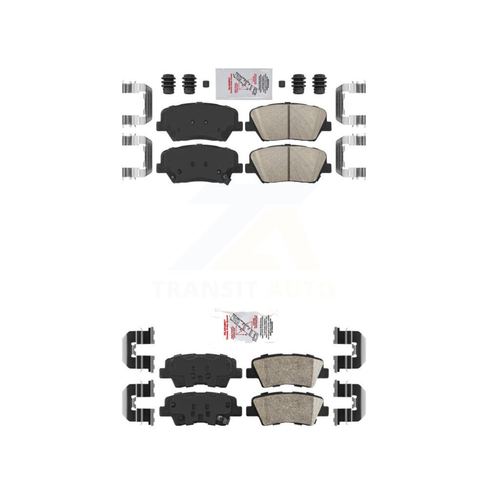 AmeriBRAKES - KNF-101216 - Front and Rear Disc Brake Pad Kits