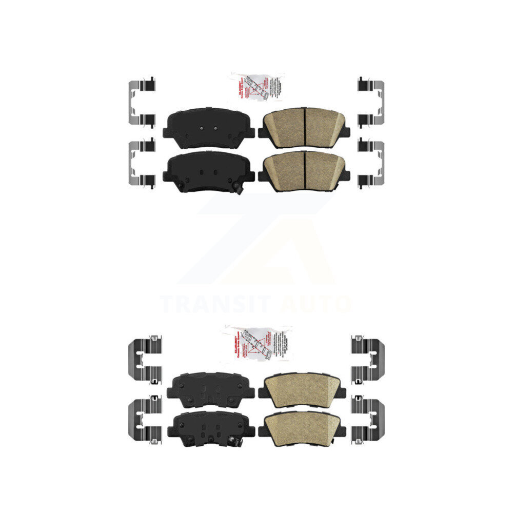 AmeriBRAKES - KNF-101217 - Front and Rear Disc Brake Pad Kits