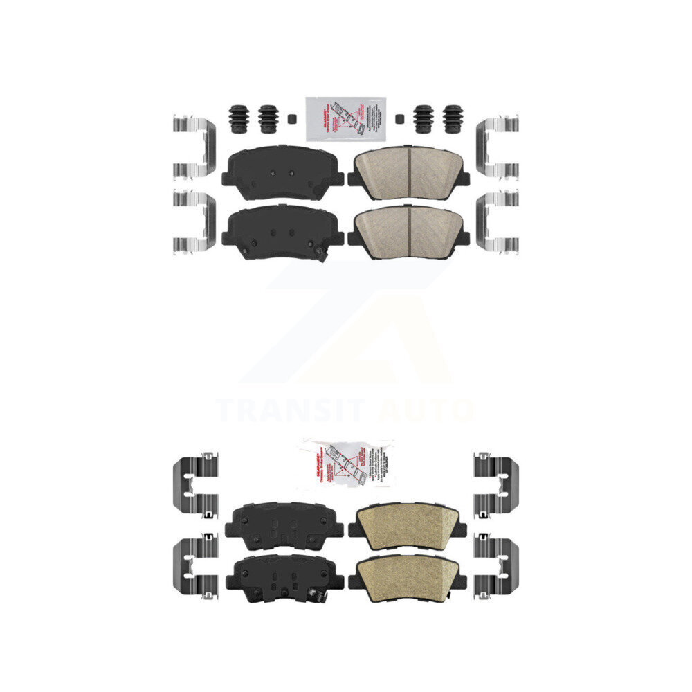 AmeriBRAKES - KNF-101218 - Front and Rear Disc Brake Pad Kits