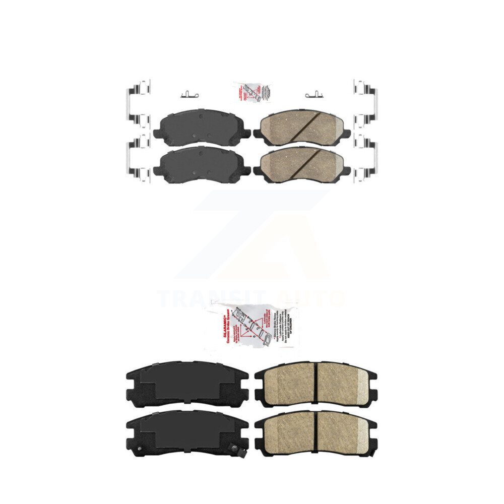AmeriBRAKES - KNF-101219 - Front and Rear Disc Brake Pad Kits