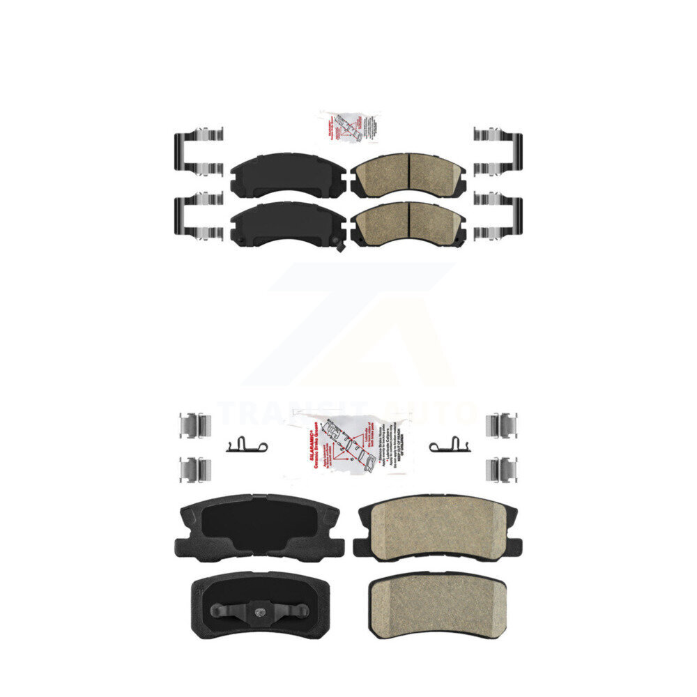 AmeriBRAKES - KNF-101222 - Front and Rear Disc Brake Pad Kits