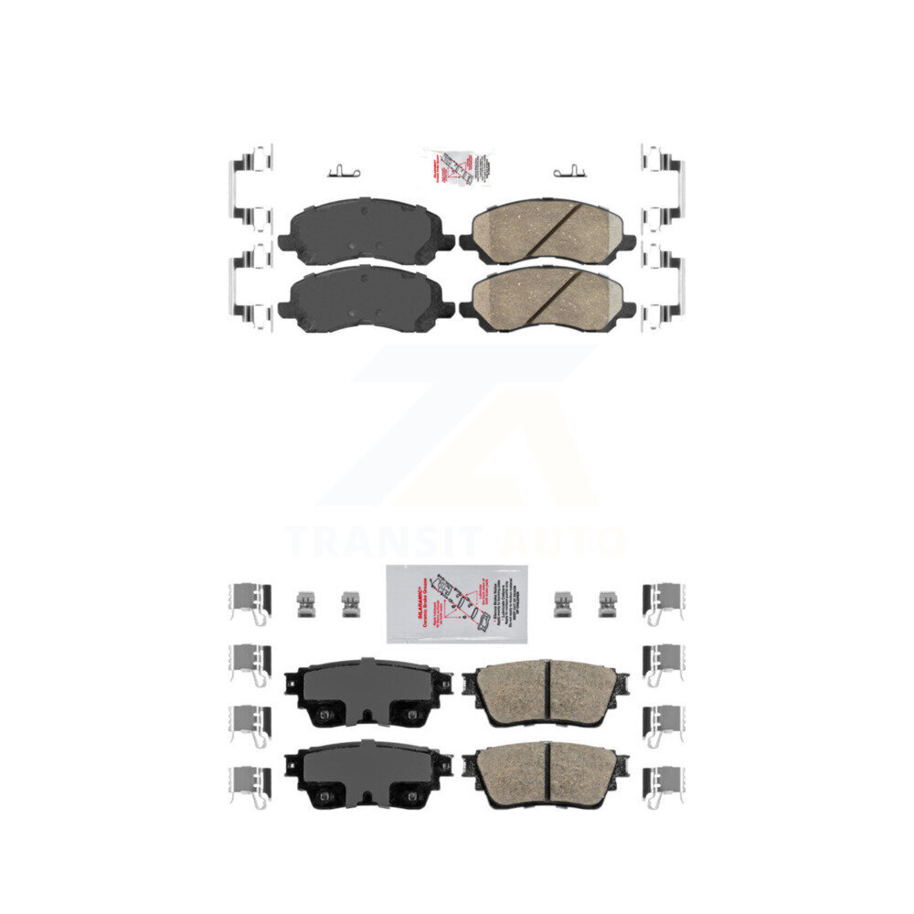 AmeriBRAKES - KNF-101227 - Front and Rear Disc Brake Pad Kits