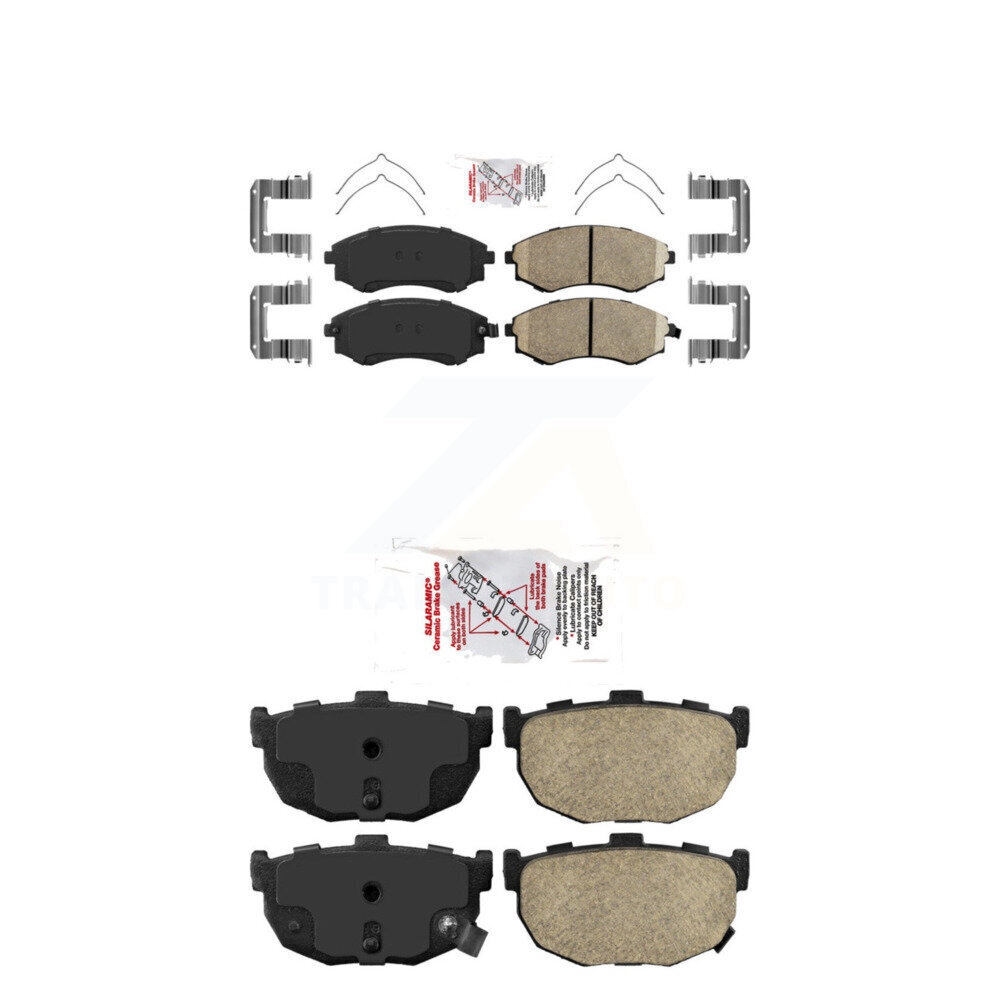 AmeriBRAKES - KNF-101229 - Front and Rear Disc Brake Pad Kits