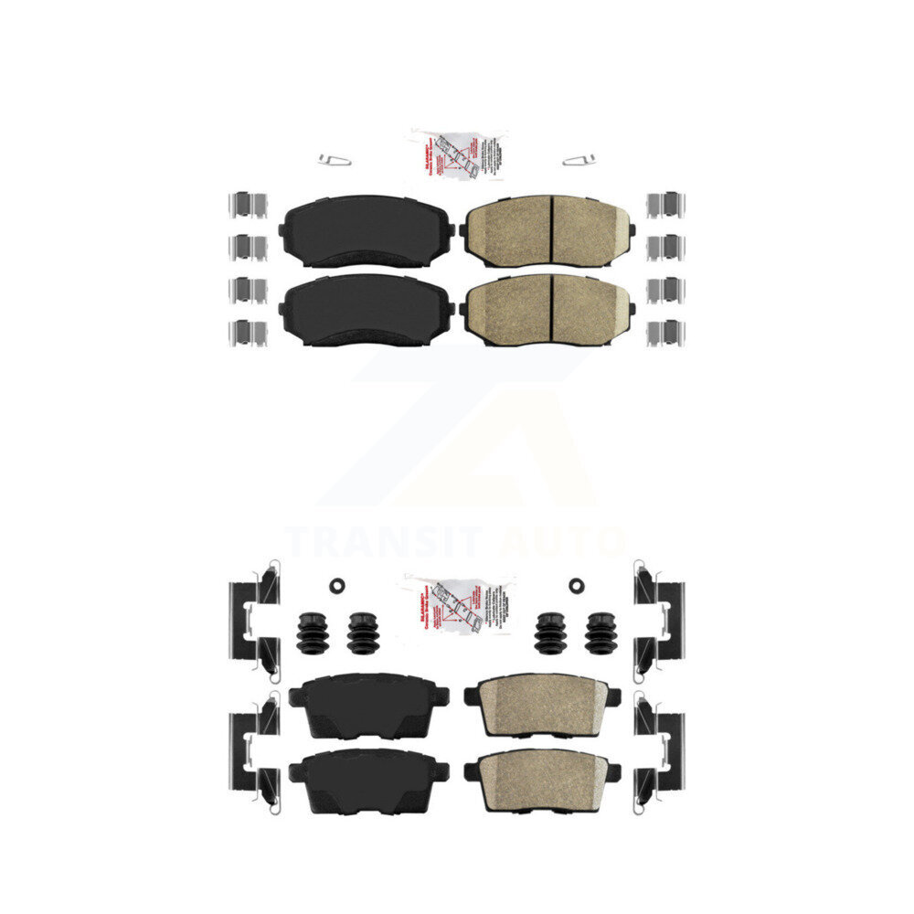 AmeriBRAKES - KNF-101235 - Front and Rear Disc Brake Pad Kits