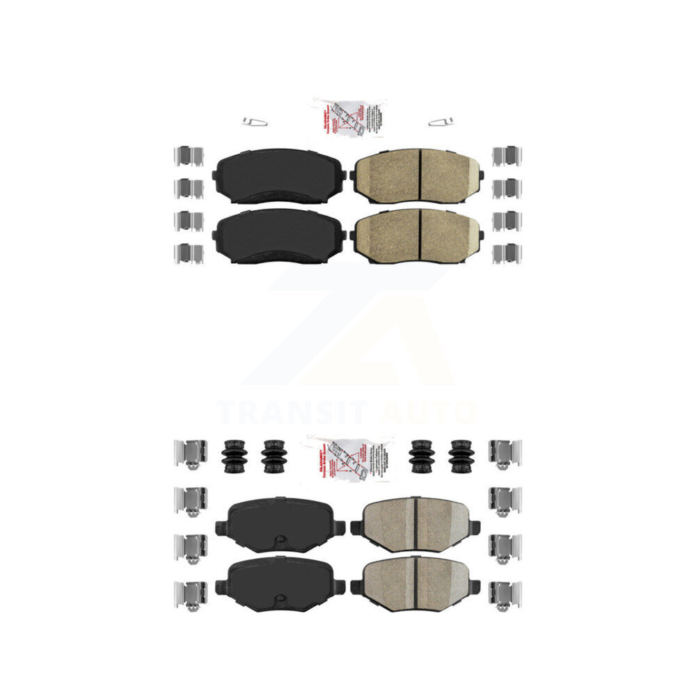 AmeriBRAKES - KNF-101240 - Front and Rear Disc Brake Pad Kits