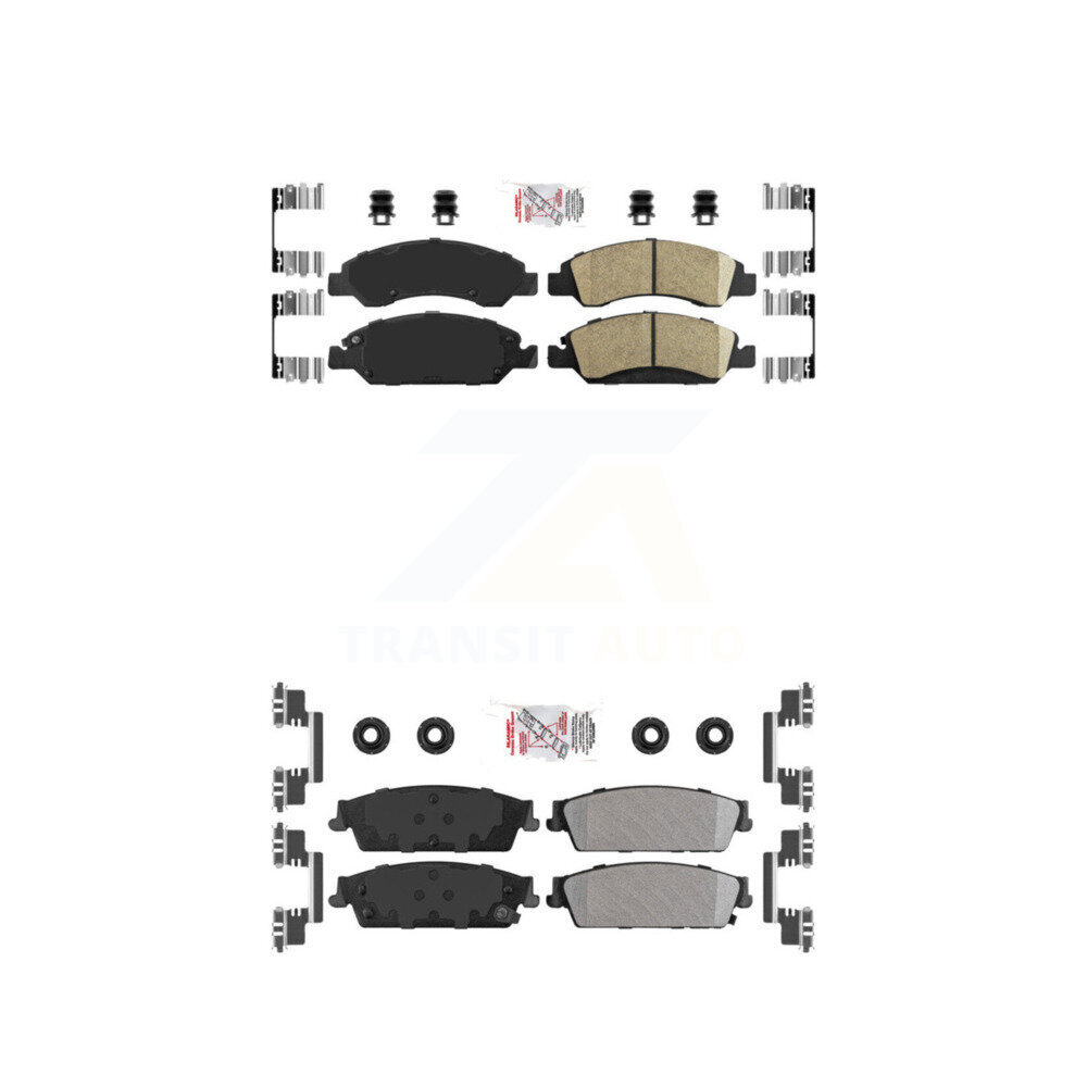 AmeriBRAKES - KNF-101249 - Front and Rear Disc Brake Pad Kits