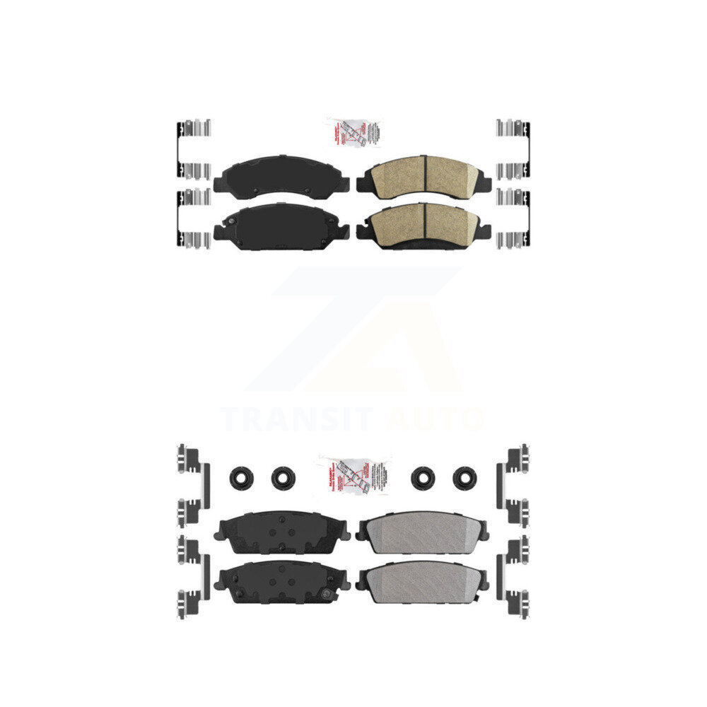 AmeriBRAKES - KNF-101251 - Front and Rear Disc Brake Pad Kits