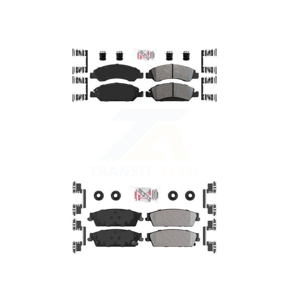 AmeriBRAKES - KNF-101253 - Front and Rear Disc Brake Pad Kits