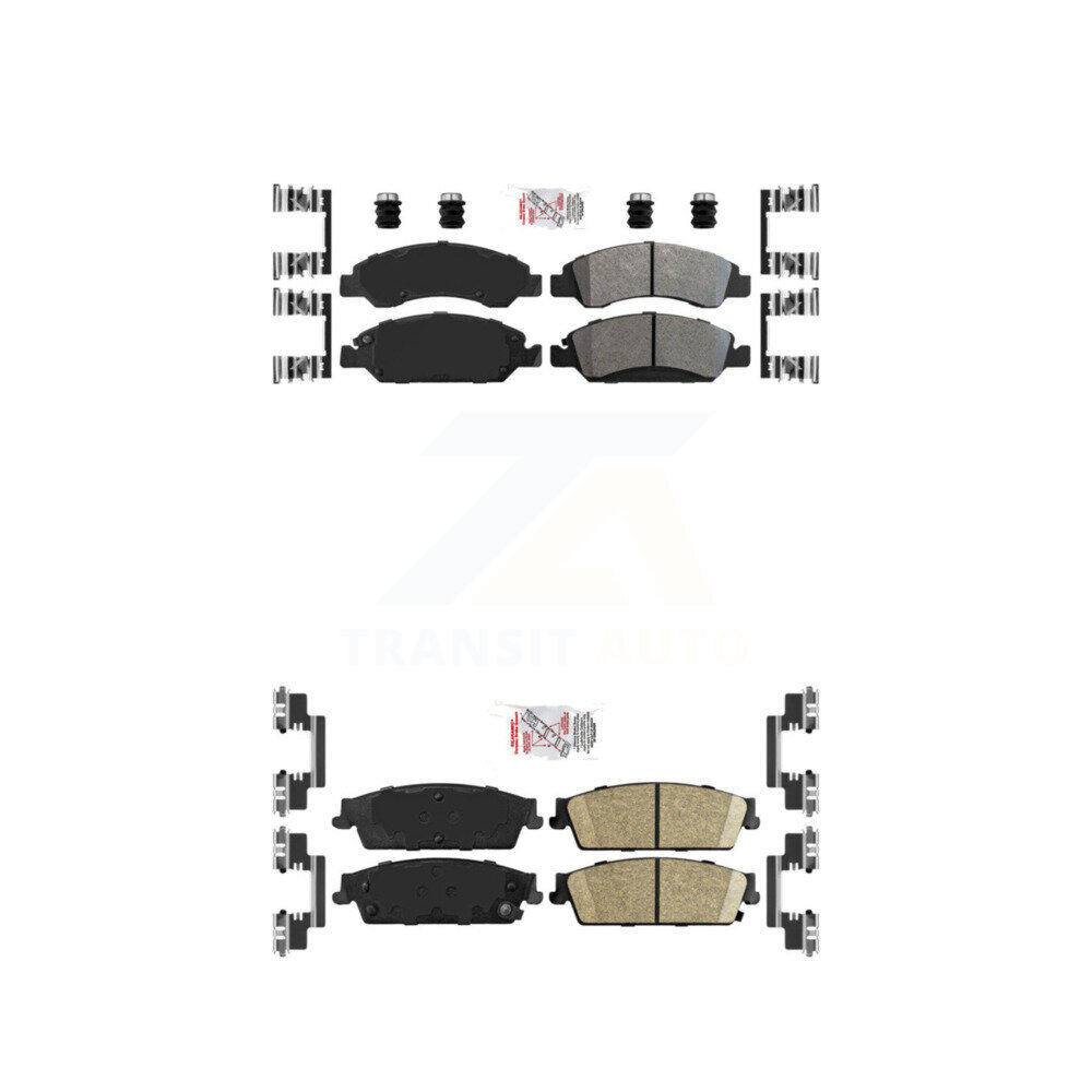 AmeriBRAKES - KNF-101254 - Front and Rear Disc Brake Pad Kits