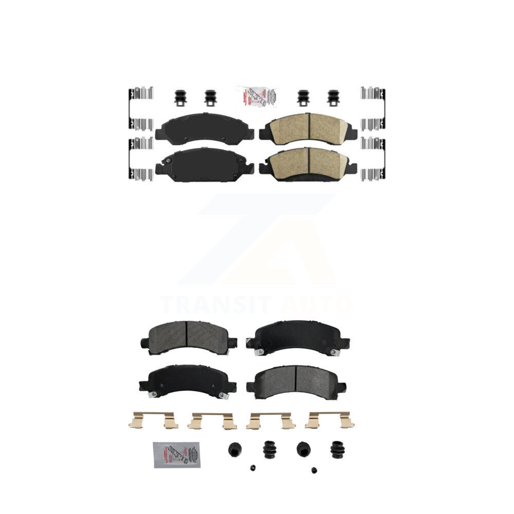AmeriBRAKES - KNF-101255 - Front and Rear Disc Brake Pad Kits