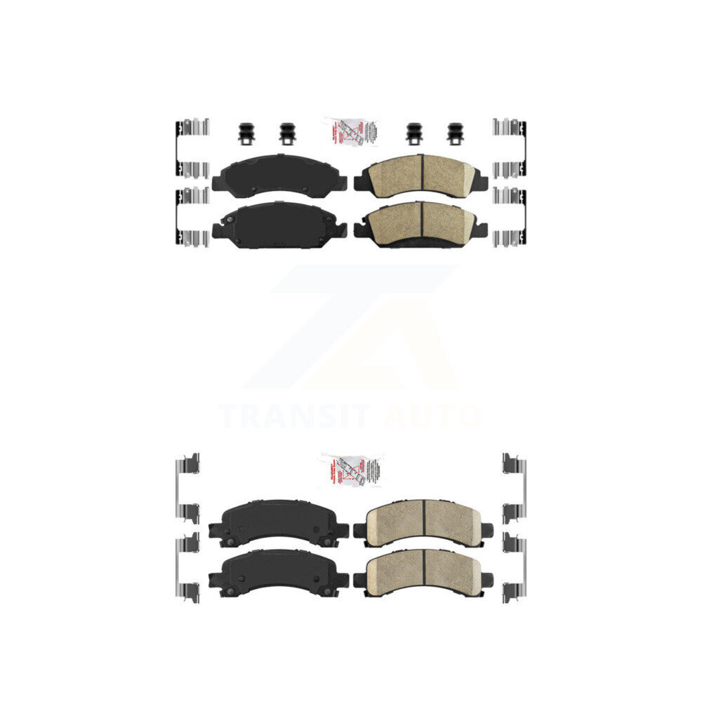 AmeriBRAKES - KNF-101256 - Front and Rear Disc Brake Pad Kits