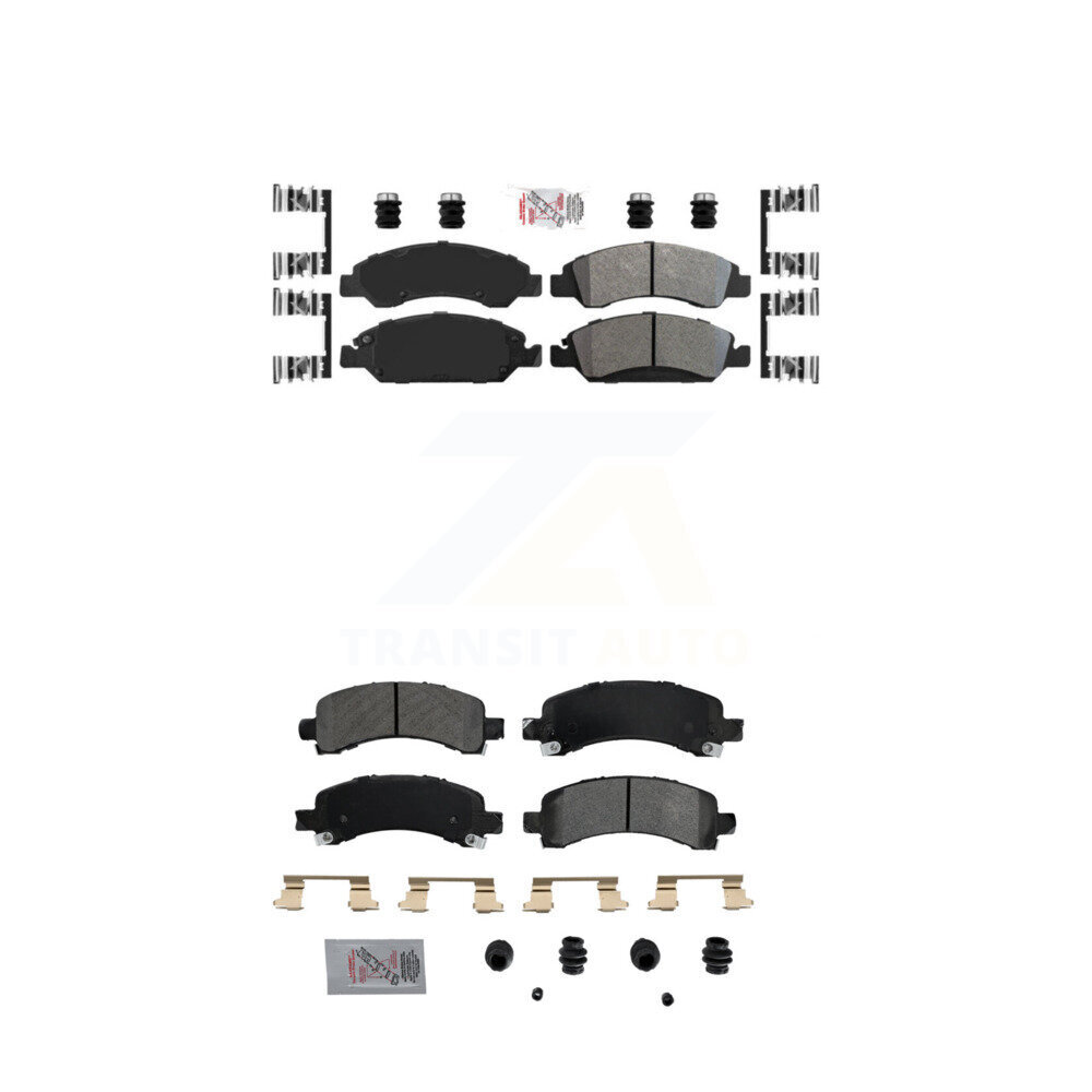 AmeriBRAKES - KNF-101259 - Front and Rear Disc Brake Pad Kits