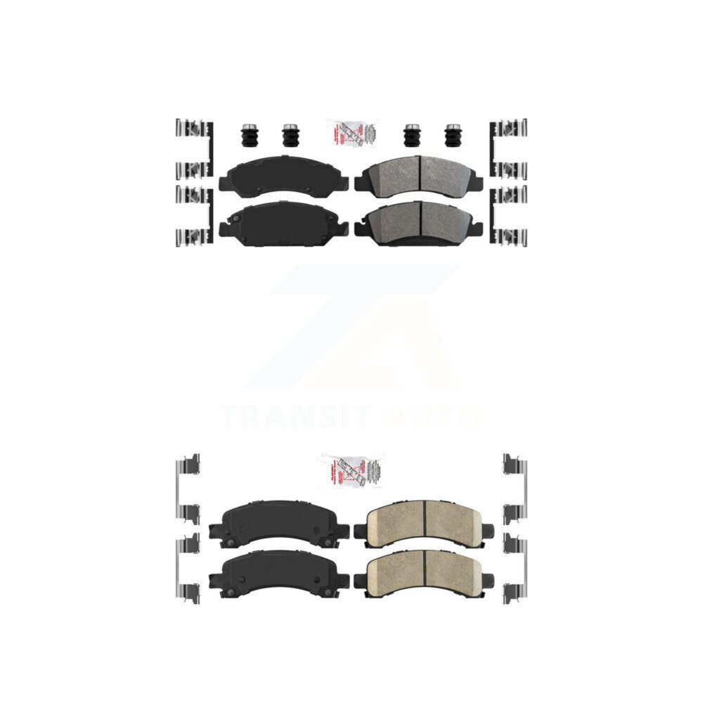 AmeriBRAKES - KNF-101260 - Front and Rear Disc Brake Pad Kits