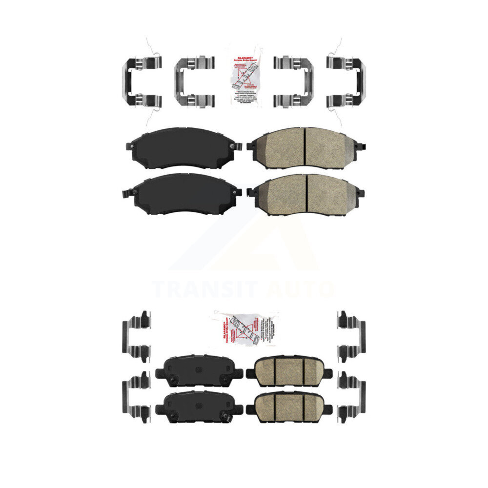 AmeriBRAKES - KNF-101271 - Front and Rear Disc Brake Pad Kits
