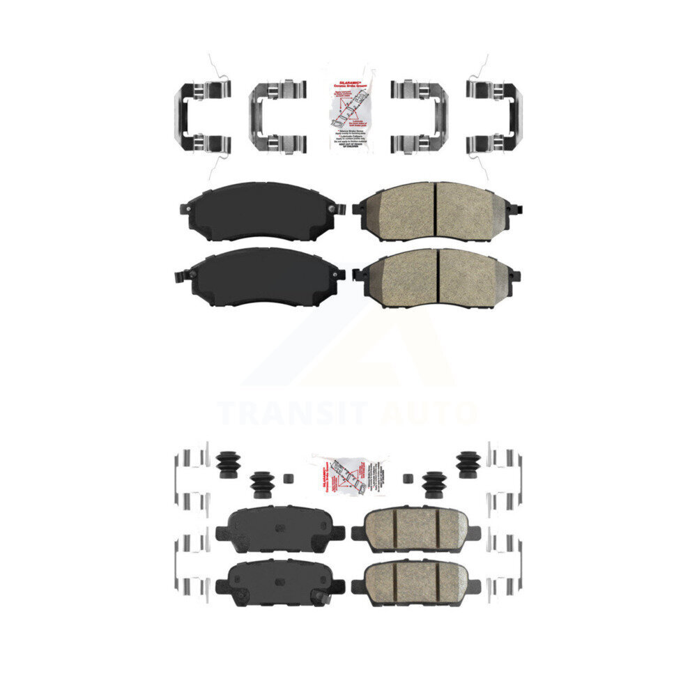 AmeriBRAKES KNF-101272 Disc Brake Pad for 2011-2014 Nissan Murano - Front and Rear