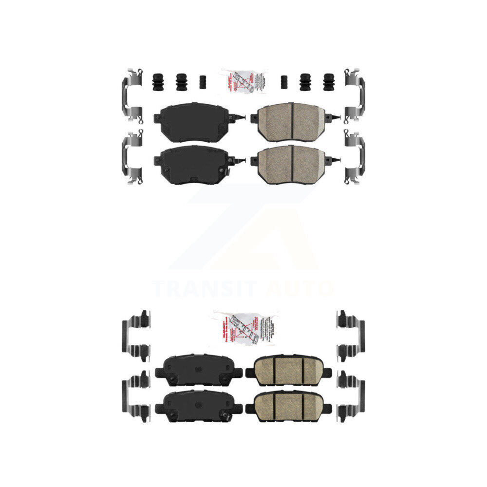 AmeriBRAKES - KNF-101273 - Front and Rear Disc Brake Pad Kits