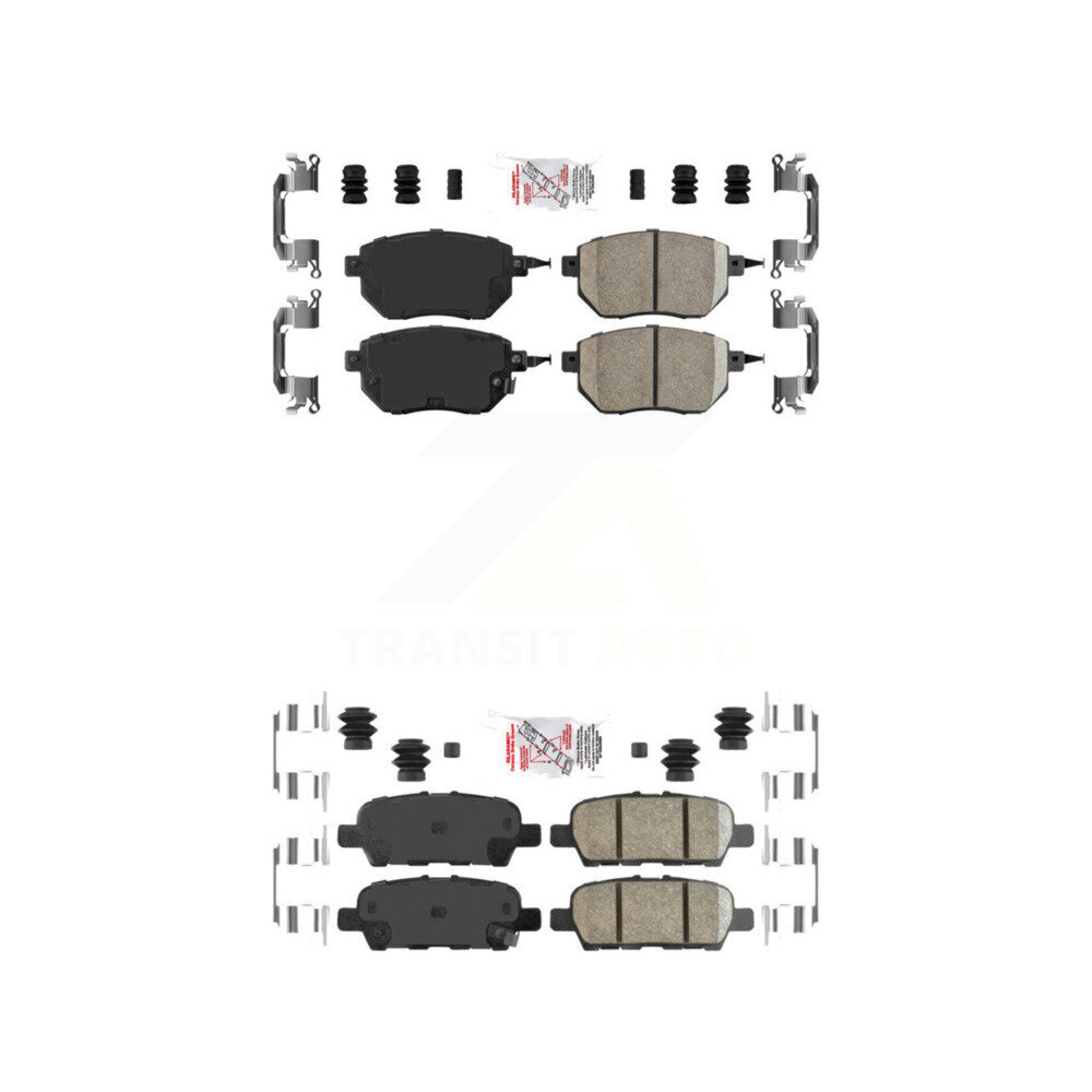 AmeriBRAKES KNF-101274 Disc Brake Pad for 2009-2012 Nissan Murano - Front and Rear