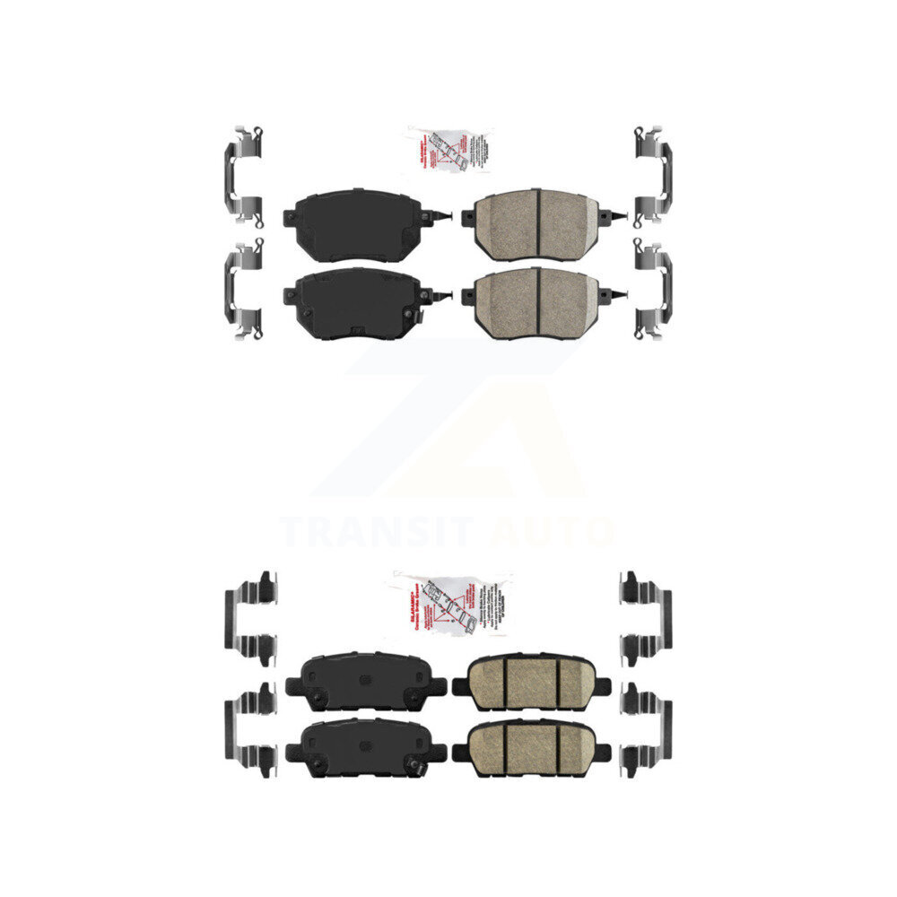 AmeriBRAKES - KNF-101275 - Front and Rear Disc Brake Pad Kits