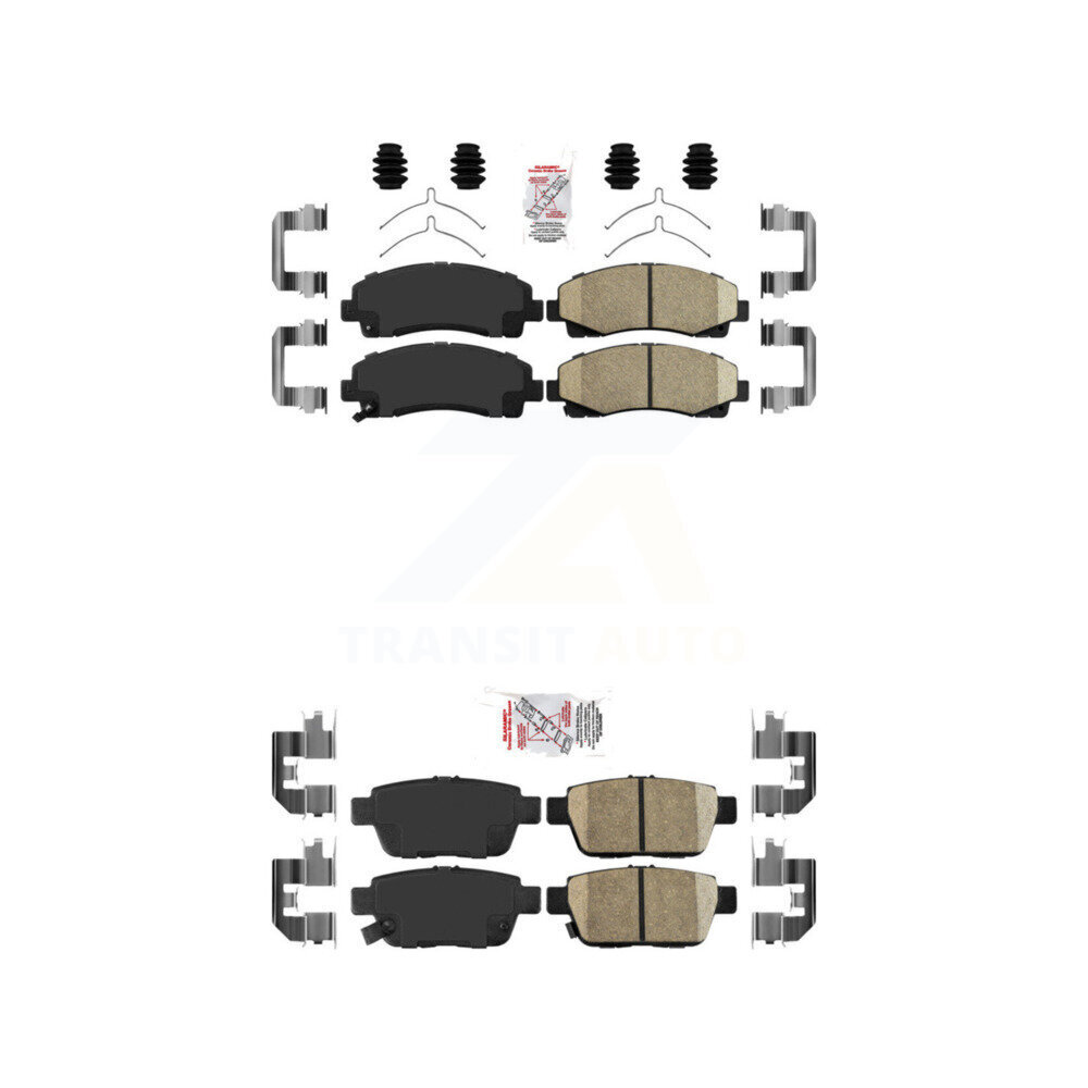 AmeriBRAKES - KNF-101279 - Front and Rear Disc Brake Pad Kits