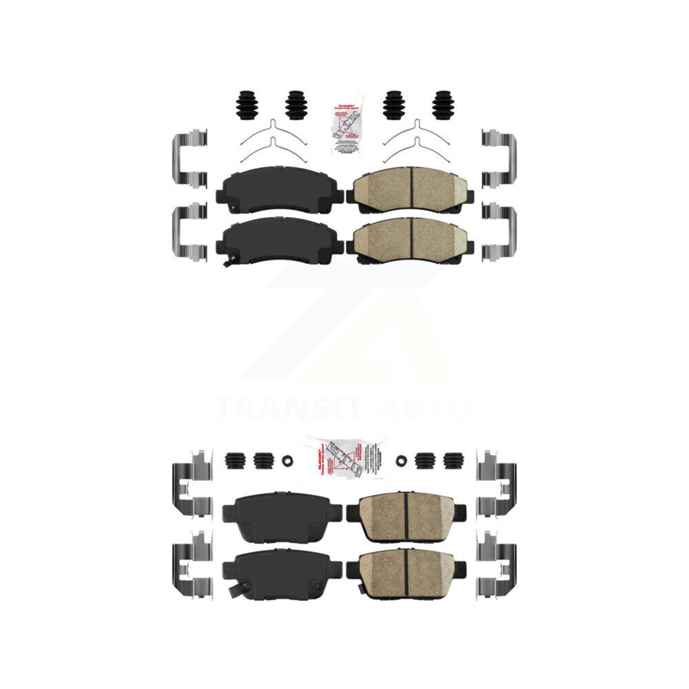 AmeriBRAKES - KNF-101280 - Front and Rear Disc Brake Pad Kits