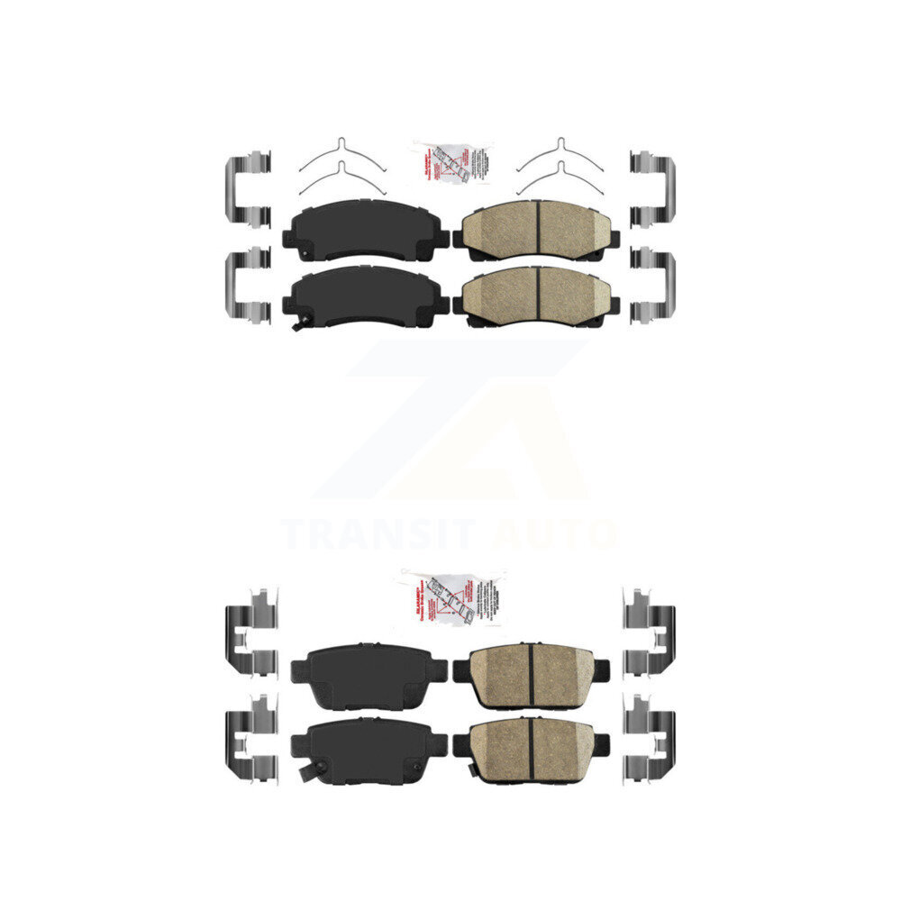 AmeriBRAKES - KNF-101281 - Front and Rear Disc Brake Pad Kits