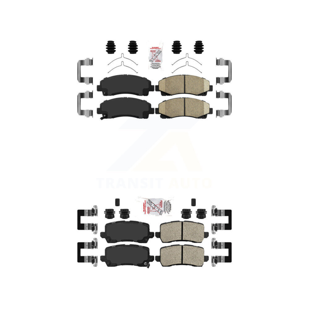 AmeriBRAKES - KNF-101283 - Front and Rear Disc Brake Pad Kits