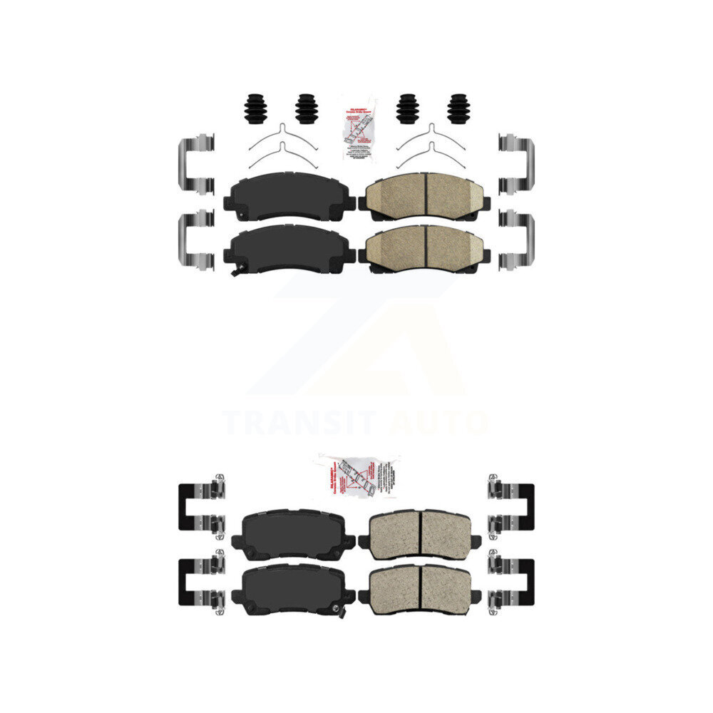 AmeriBRAKES - KNF-101284 - Front and Rear Disc Brake Pad Kits