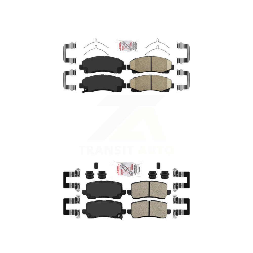 AmeriBRAKES - KNF-101285 - Front and Rear Disc Brake Pad Kits