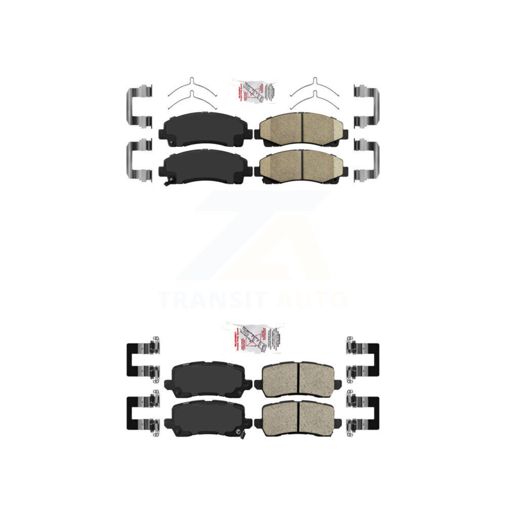 AmeriBRAKES - KNF-101286 - Front and Rear Disc Brake Pad Kits
