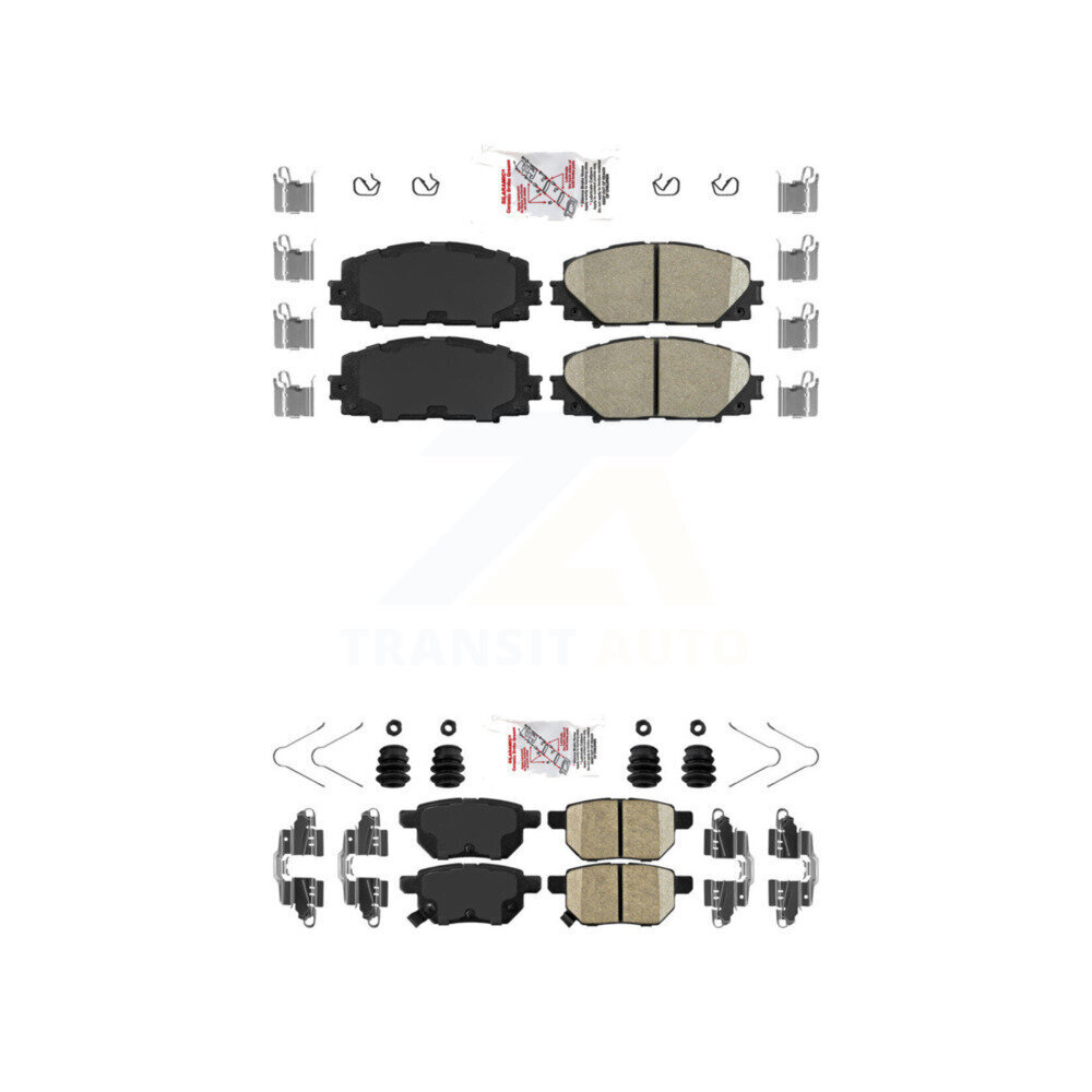 AmeriBRAKES - KNF-101295 - Front and Rear Disc Brake Pad Kits