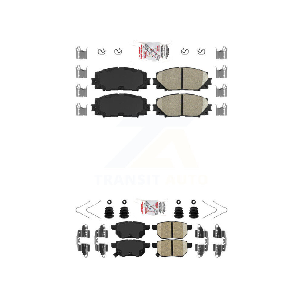 AmeriBRAKES - KNF-101297 - Front and Rear Disc Brake Pad Kits