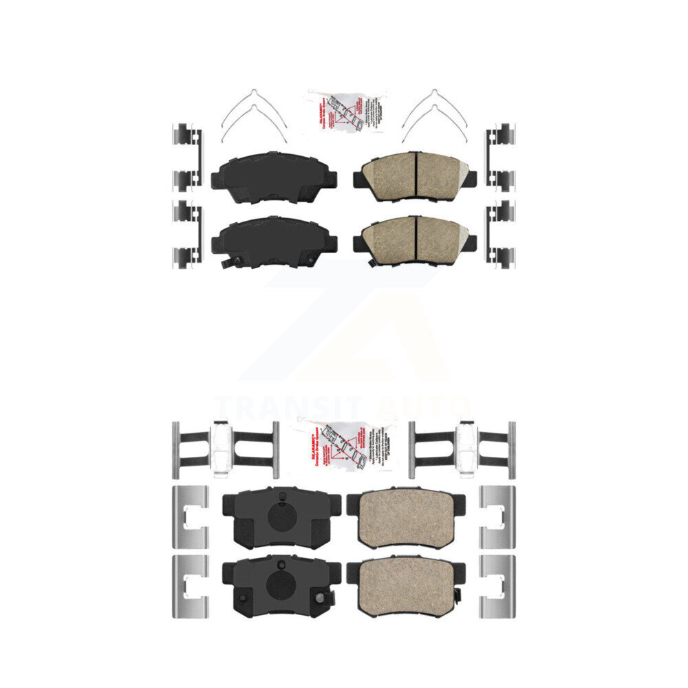 AmeriBRAKES - KNF-101300 - Front and Rear Disc Brake Pad Kits