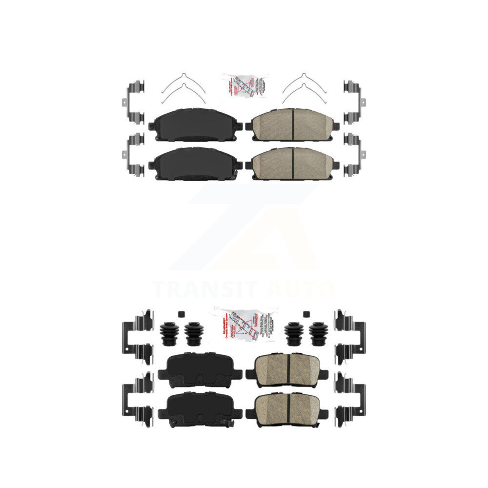 AmeriBRAKES - KNF-101301 - Front and Rear Disc Brake Pad Kits