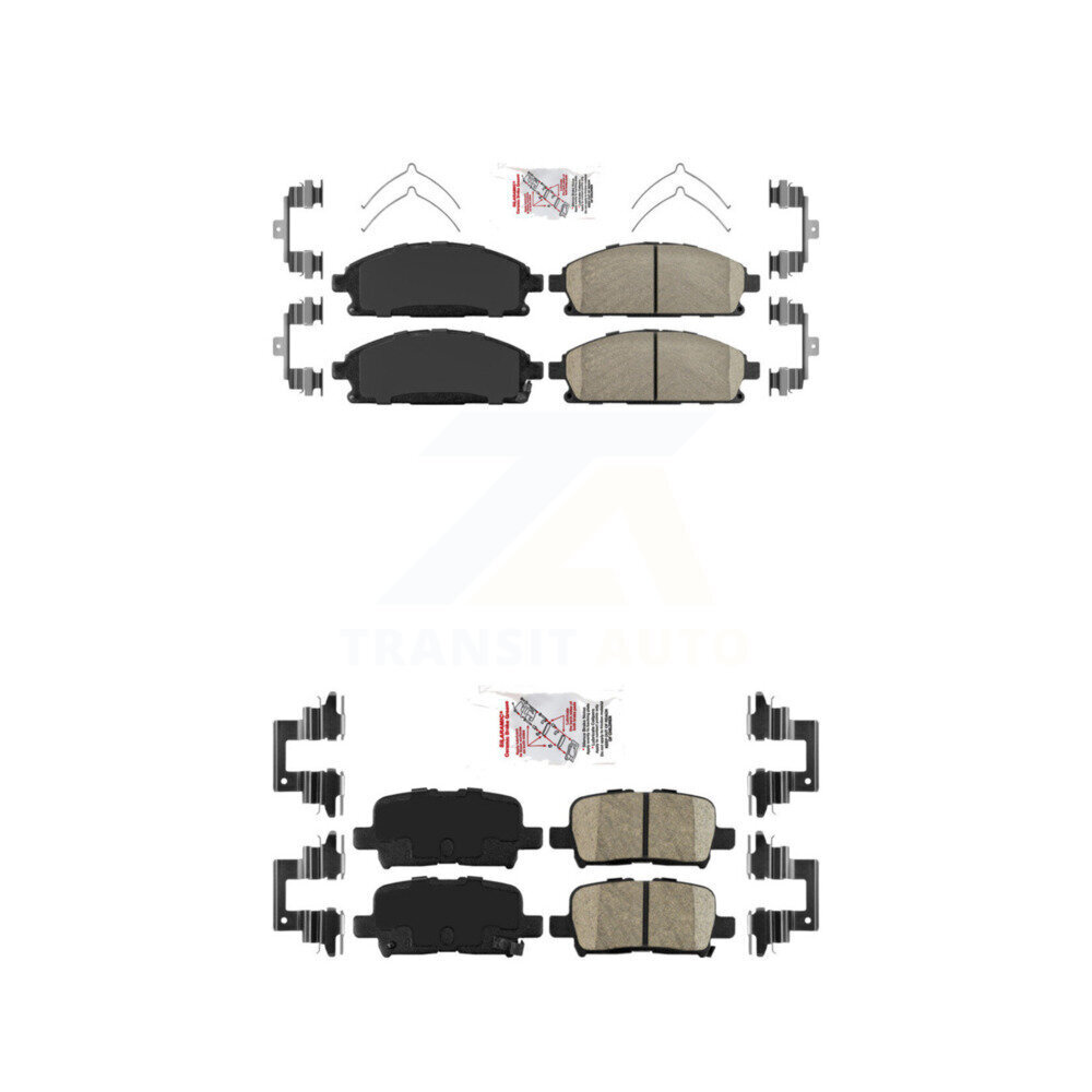 AmeriBRAKES - KNF-101302 - Front and Rear Disc Brake Pad Kits