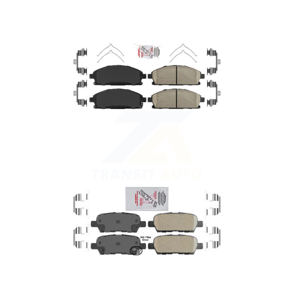 AmeriBRAKES - KNF-101303 - Front and Rear Disc Brake Pad Kits