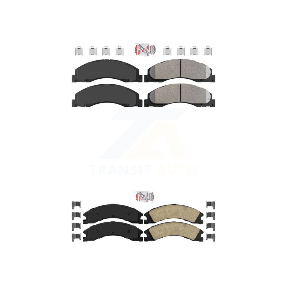 AmeriBRAKES KNF-101319 Disc Brake Pad for 2008-2023 Ford E-450 Super Duty - Front and Rear