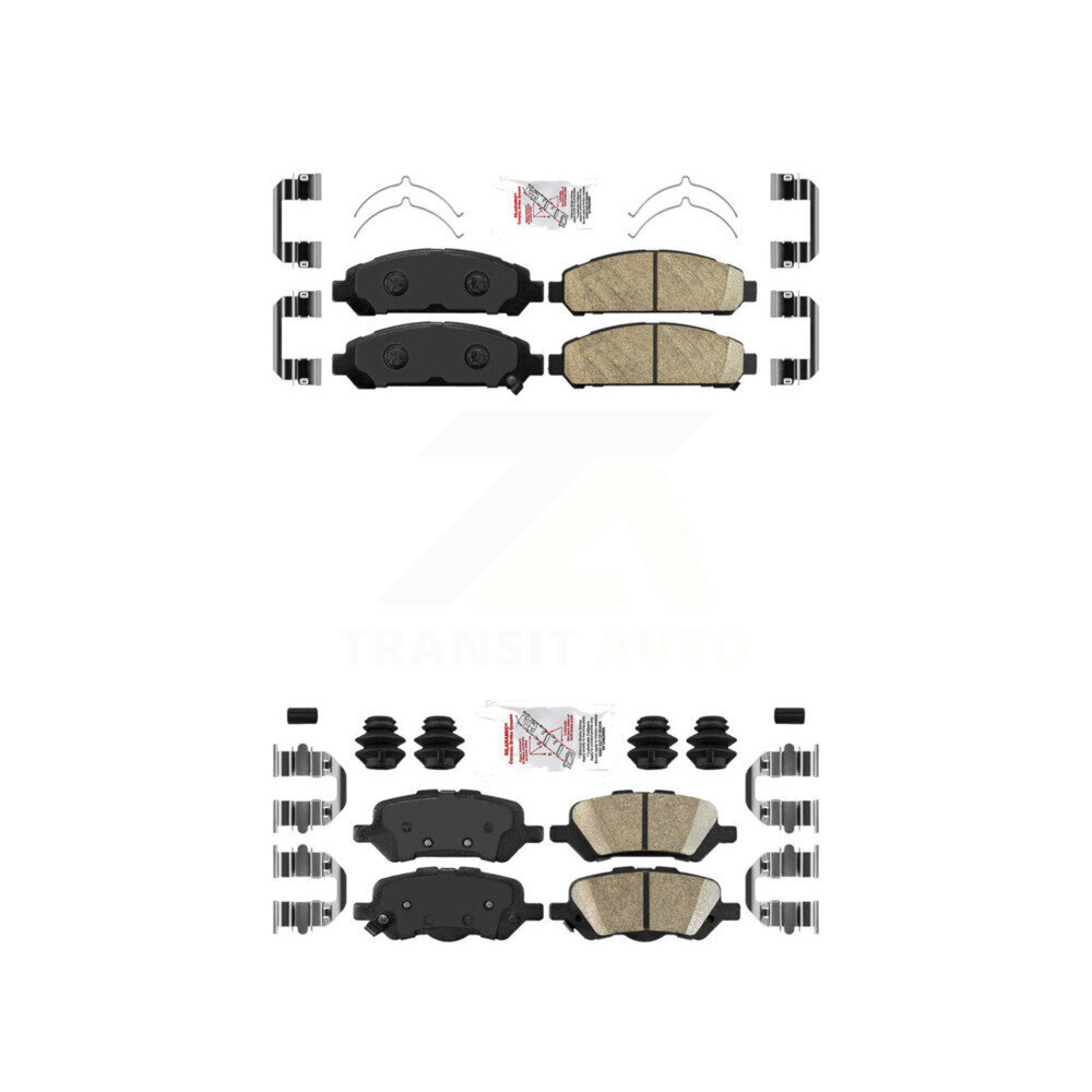 AmeriBRAKES - KNF-101330 - Front and Rear Disc Brake Pad Kits