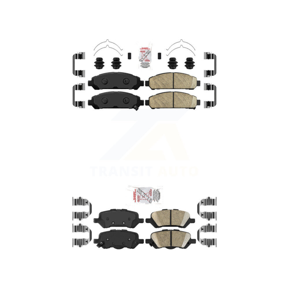 AmeriBRAKES - KNF-101331 - Front and Rear Disc Brake Pad Kits